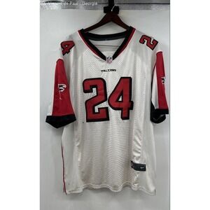 Nike Devontae Freeman Atlanta Falcons Jersey 52 White Red FLAWS